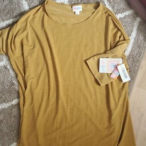 Mustard yellow lularoe shirt